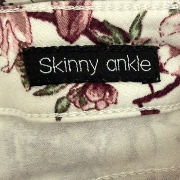 Needle & Cloth Floral Print Skinny Ankle Jeans - Picture 5 of 6